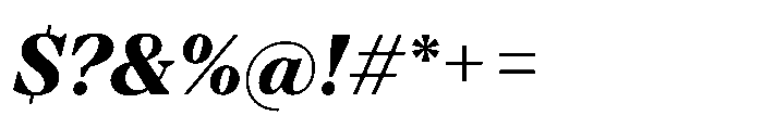 TT Regins Subhead ExtraBold Italic Font OTHER CHARS