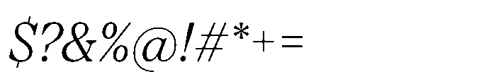 TT Regins Subhead Light Italic Font OTHER CHARS
