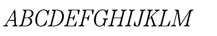 TT Regins Subhead Light Italic Font UPPERCASE