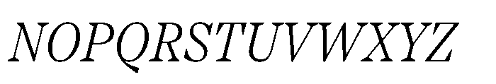 TT Regins Subhead Light Italic Font UPPERCASE