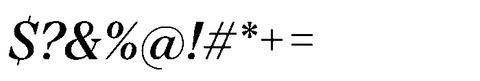 TT Regins Subhead Medium Italic Font OTHER CHARS