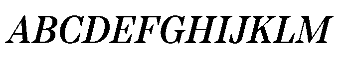 TT Regins Subhead Medium Italic Font UPPERCASE