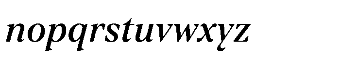 TT Regins Subhead Medium Italic Font LOWERCASE