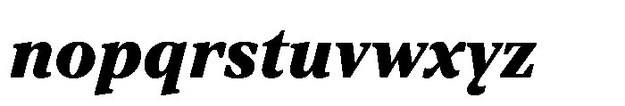 TT Regins Text Black Italic Font LOWERCASE
