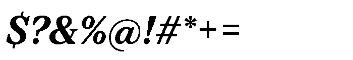 TT Regins Text Bold Italic Font OTHER CHARS
