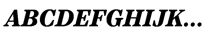 TT Regins Text ExtraBold Italic Font UPPERCASE