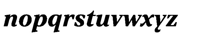 TT Regins Text ExtraBold Italic Font LOWERCASE