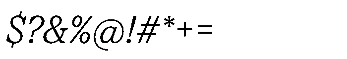 TT Regins Text Light Italic Font OTHER CHARS