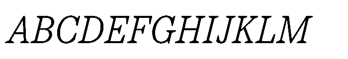 TT Regins Text Light Italic Font UPPERCASE
