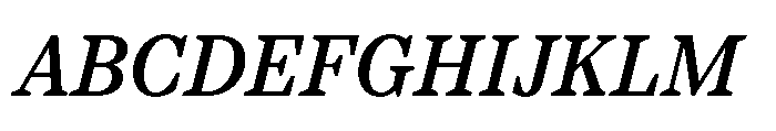 TT Regins Text Medium Italic Font UPPERCASE