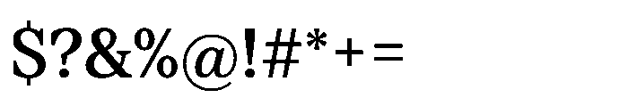 TT Regins Text Medium Font OTHER CHARS