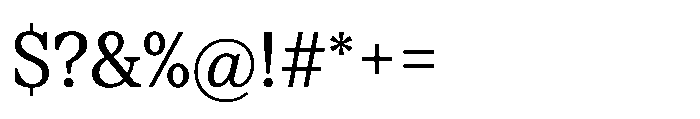 TT Regins Text Regular Font OTHER CHARS