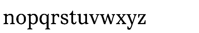 TT Regins Text Regular Font LOWERCASE