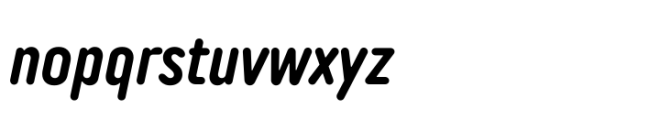 TT Rounds Neue Compressed DemiBold Italic Font LOWERCASE