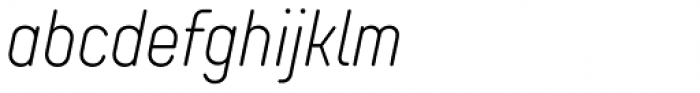 TT Rounds Neue Compressed Extra Light Italic Font LOWERCASE