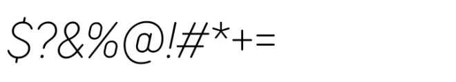 TT Rounds Neue Condensed ExtraLight Italic Font OTHER CHARS