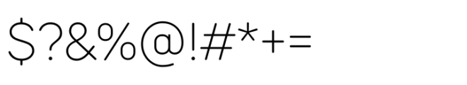 TT Rounds Neue ExtraLight Font OTHER CHARS