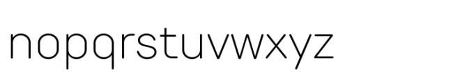 TT Rounds Neue ExtraLight Font LOWERCASE