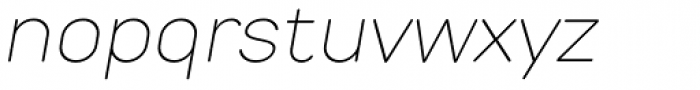 TT Rounds Thin Italic Font LOWERCASE