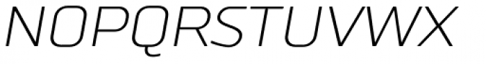 TT Russo Sans Light Italic Font UPPERCASE