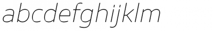 TT Severs Thin Italic Font LOWERCASE
