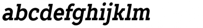 TT Slabs Condensed Bold Italic Font LOWERCASE