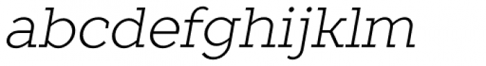 TT Slabs Light Italic Font LOWERCASE