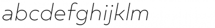 TT Smalls Thin Italic Font LOWERCASE