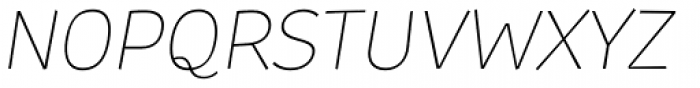TT Souses Thin Italic Font UPPERCASE