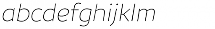 TT Souses Thin Italic Font LOWERCASE