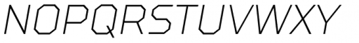 TT Squares Condensed Thin Italic Font UPPERCASE