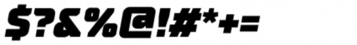 TT Supermolot Black Italic Font OTHER CHARS