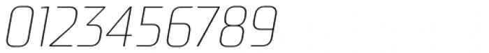 TT Supermolot Condensed Thin Italic Font OTHER CHARS