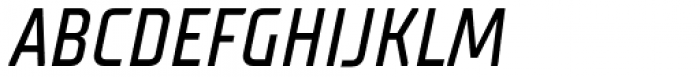 TT Supermolot Neue Condensed Medium Italic Font UPPERCASE