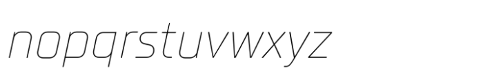 TT Supermolot Neue Thin Italic Font LOWERCASE