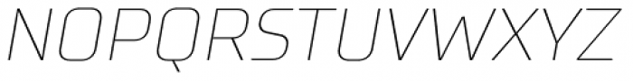 TT Supermolot Thin Italic Font UPPERCASE