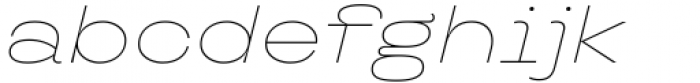 TT Travels Next Thin Italic Font LOWERCASE