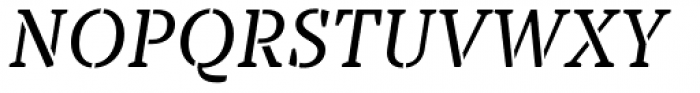 TT Tricks Stencil Italic Font UPPERCASE