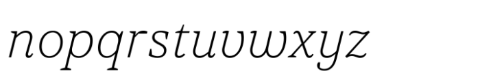 TT Tricks Thin Italic Font LOWERCASE