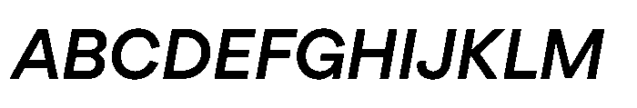 TT Turns Demi Bold Italic Font UPPERCASE