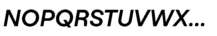 TT Turns Demi Bold Italic Font UPPERCASE