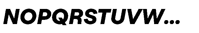 TT Turns Extra Bold Italic Font UPPERCASE