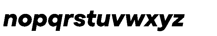 TT Turns Extra Bold Italic Font LOWERCASE