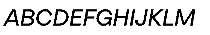 TT Turns Medium Italic Font UPPERCASE