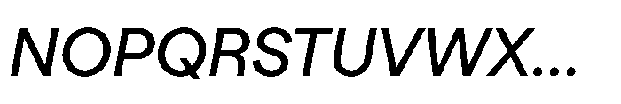 TT Turns Medium Italic Font UPPERCASE