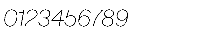 TT Turns Thin Italic Font OTHER CHARS