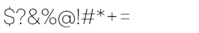TT Turns Thin Font OTHER CHARS