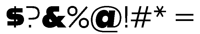 Tumb Bold Font OTHER CHARS