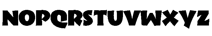 Tumb Heavy Font UPPERCASE