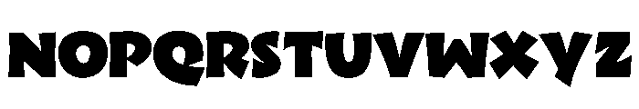 Tumb Heavy Font LOWERCASE